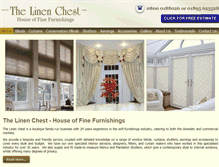 Tablet Screenshot of linenchest.co.uk